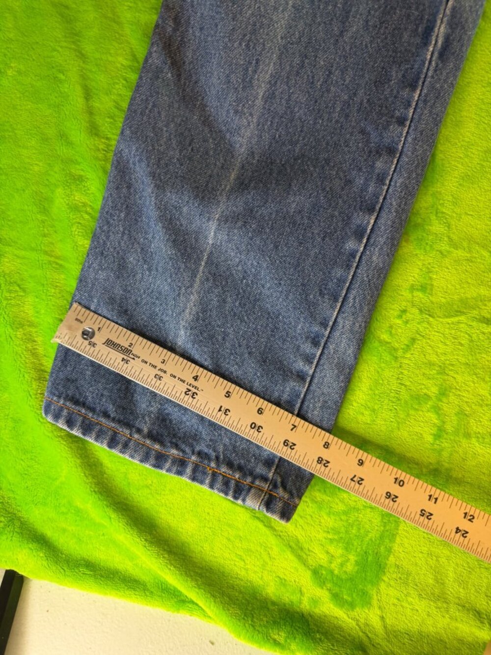 Vintage H.I.S. Chic High Rise Jeans Womens 29x30 Wide Leg 90s Denim - Picture 9 of 9